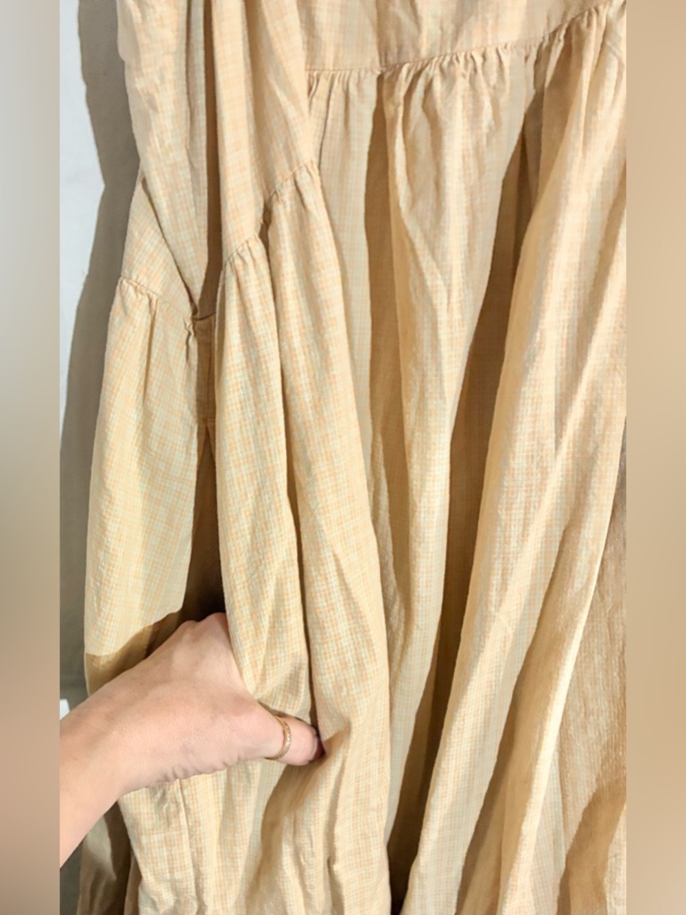 Everlane cotton Peasant Dress Sz M oversized Staple Billowy light Pockets - Picture 11 of 16